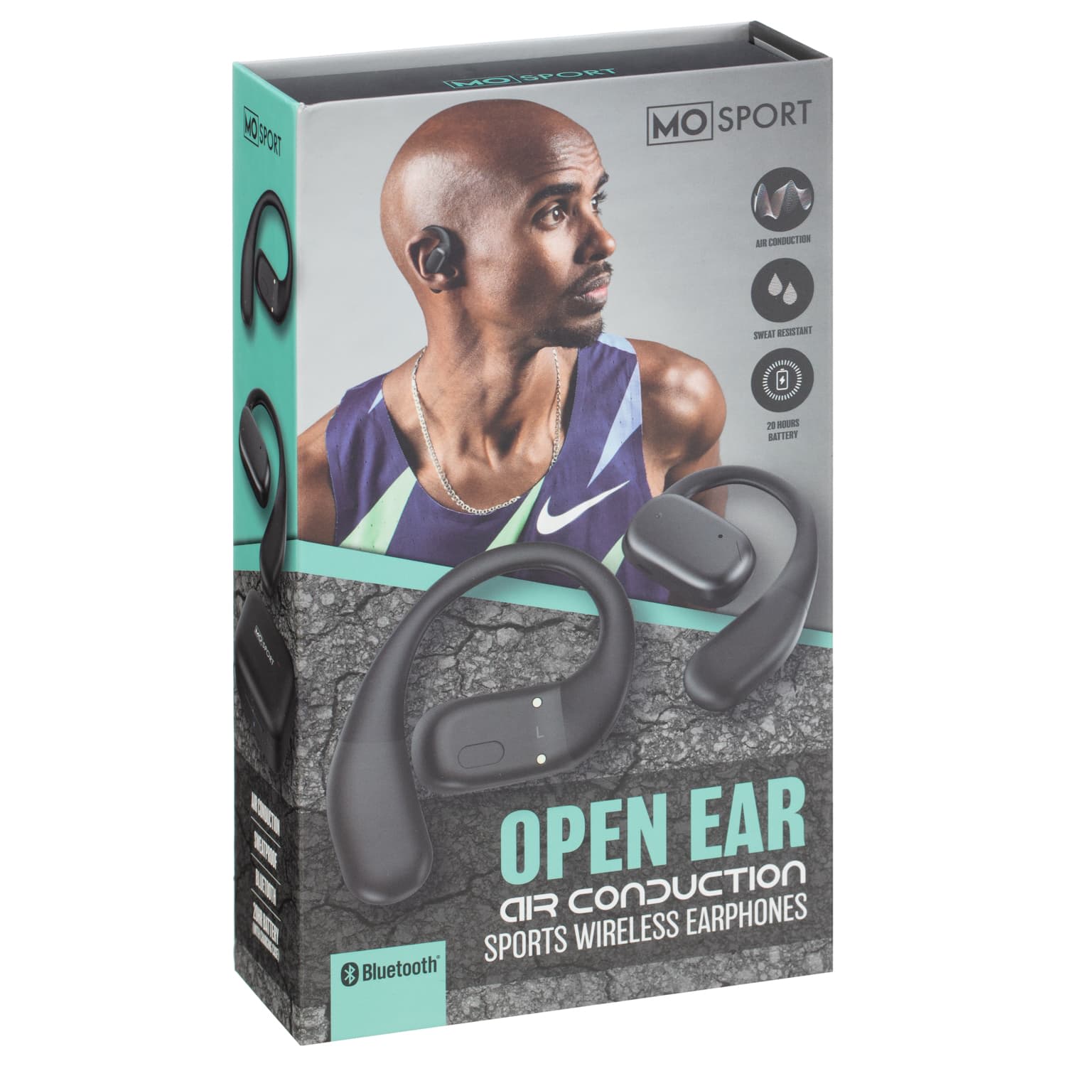 Mo Sport Air Conduction Wireless Sports Earphones – Black