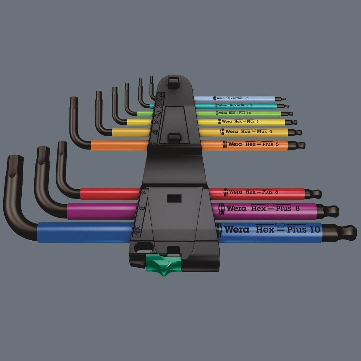 Wera 950 SPKL/9  Multicolour BlackLaser L-key set
