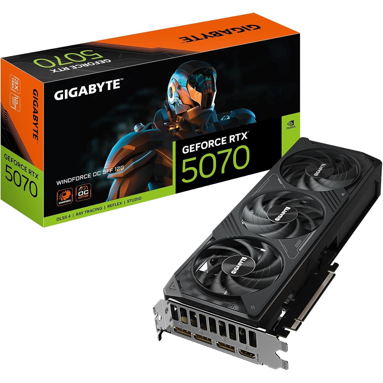 Gigabyte GeForce RTX 5070 WINDFORCE OC SFF 12GB GDDR7 PCI Express Graphics Card