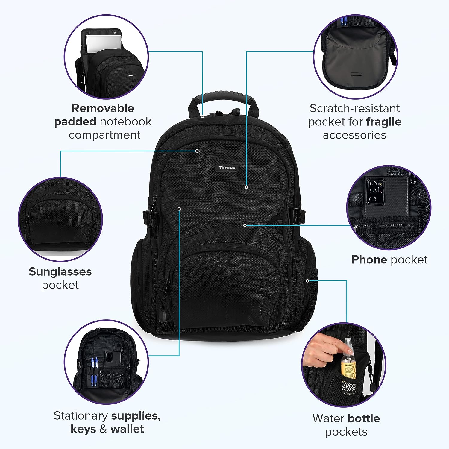 Targus Travel Laptop Backpack 