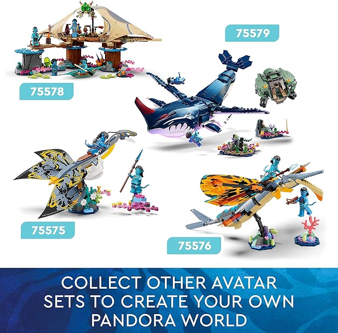 "LEGO Avatar 75578 Metkayina Reef Home | Creative Building Set for Kids 9+"