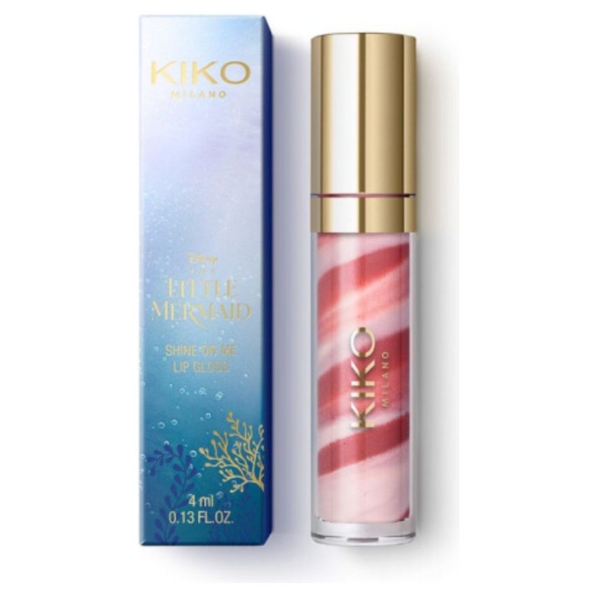 KIKO Disney The Little Mermaid Lip Gloss (02 ON LAND AND SEA) - Amar.co.uk