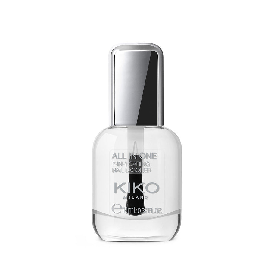"KIKO Milano 7-in-1 Caring Nail Lacquer Bottle for All-in-One Nail Treatment"