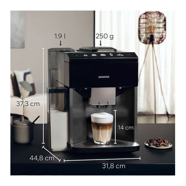 SIEMENS TQ515GB9 EQ500 Bean to Cup Fully Automatic Coffee Machine - Black