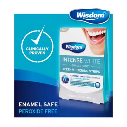 Wisdom Intense White Enamel Boost Teeth Whitening Strips