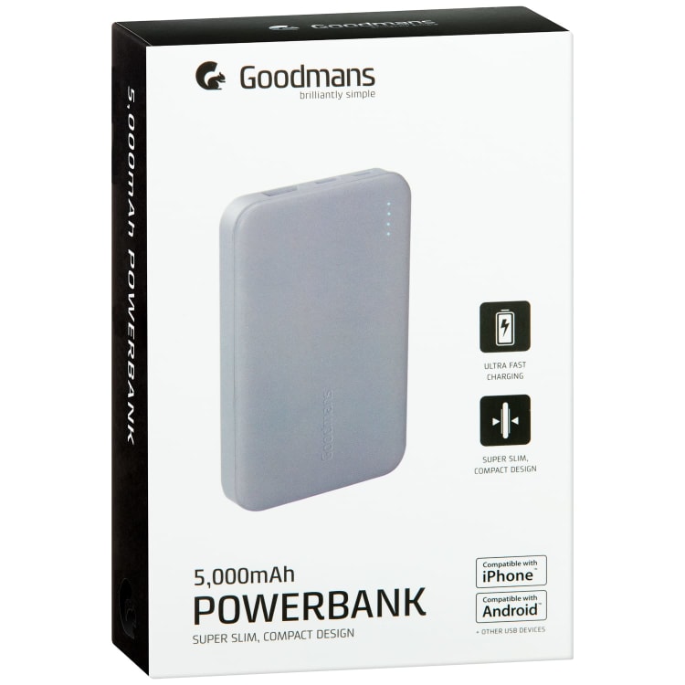 Goodmans 5000mAh Dual USB Power Bank