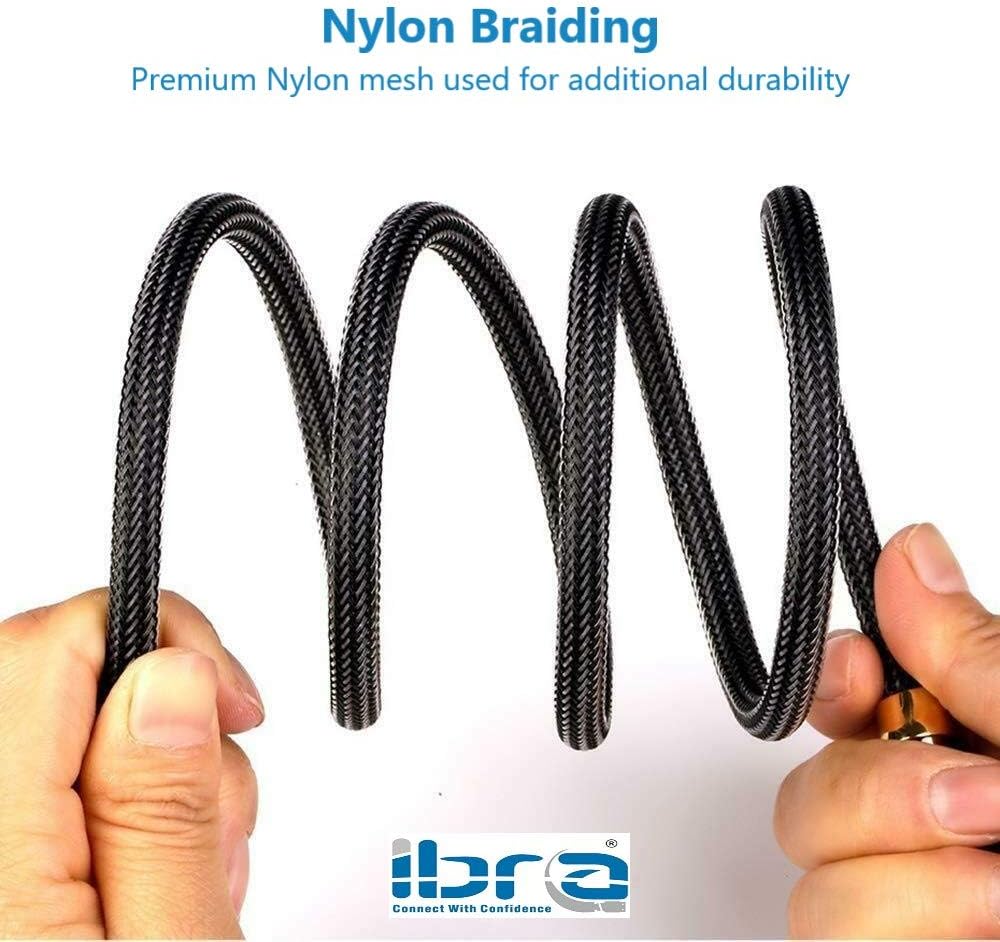 IBRA 8K HDMI Cable 2.1 – Ultra High Speed Gold-Plated Lead (2m / 3m)