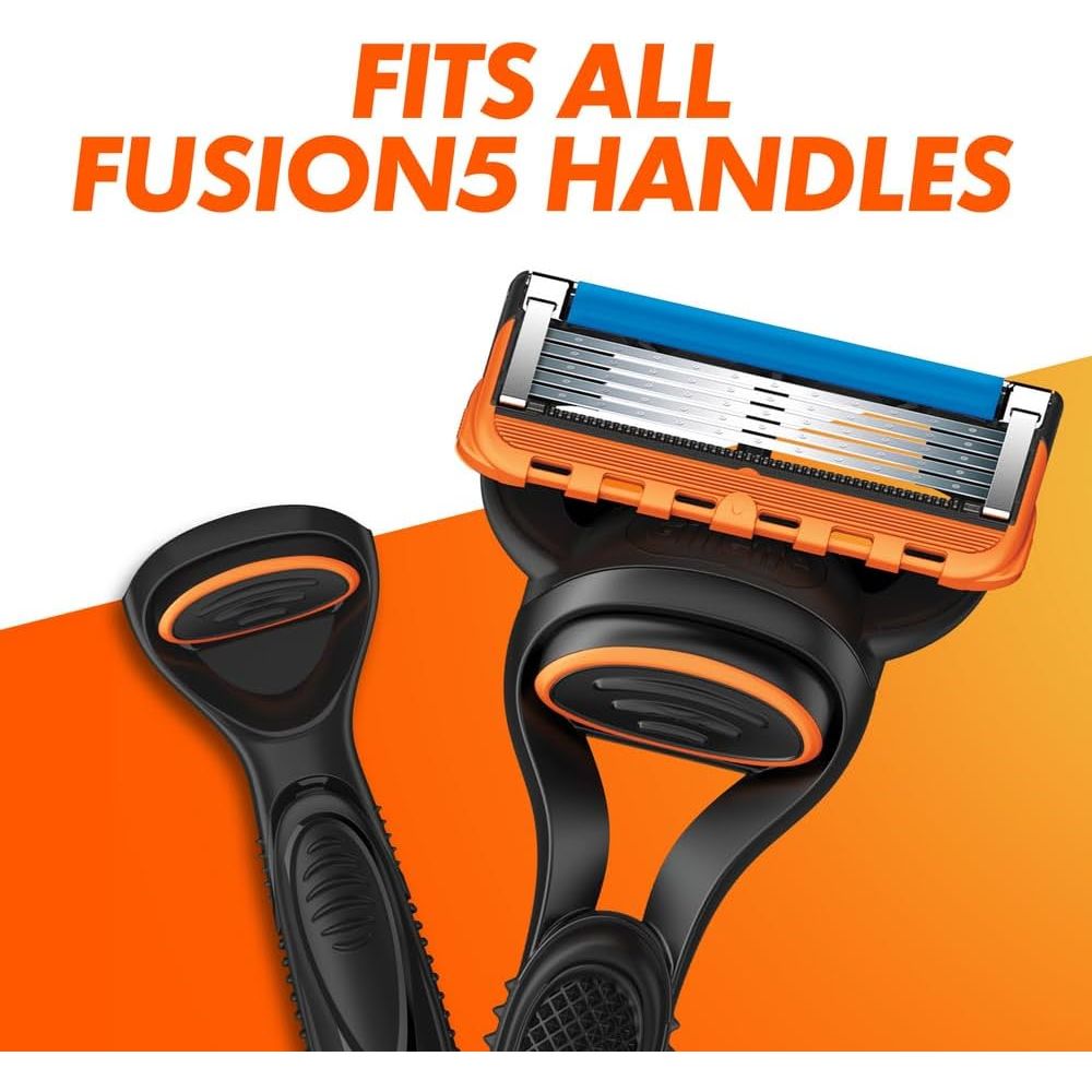 Gillette Fusion5 Men's Razor + 10 Razor Blade Refills with Precision Trimmer - Amar