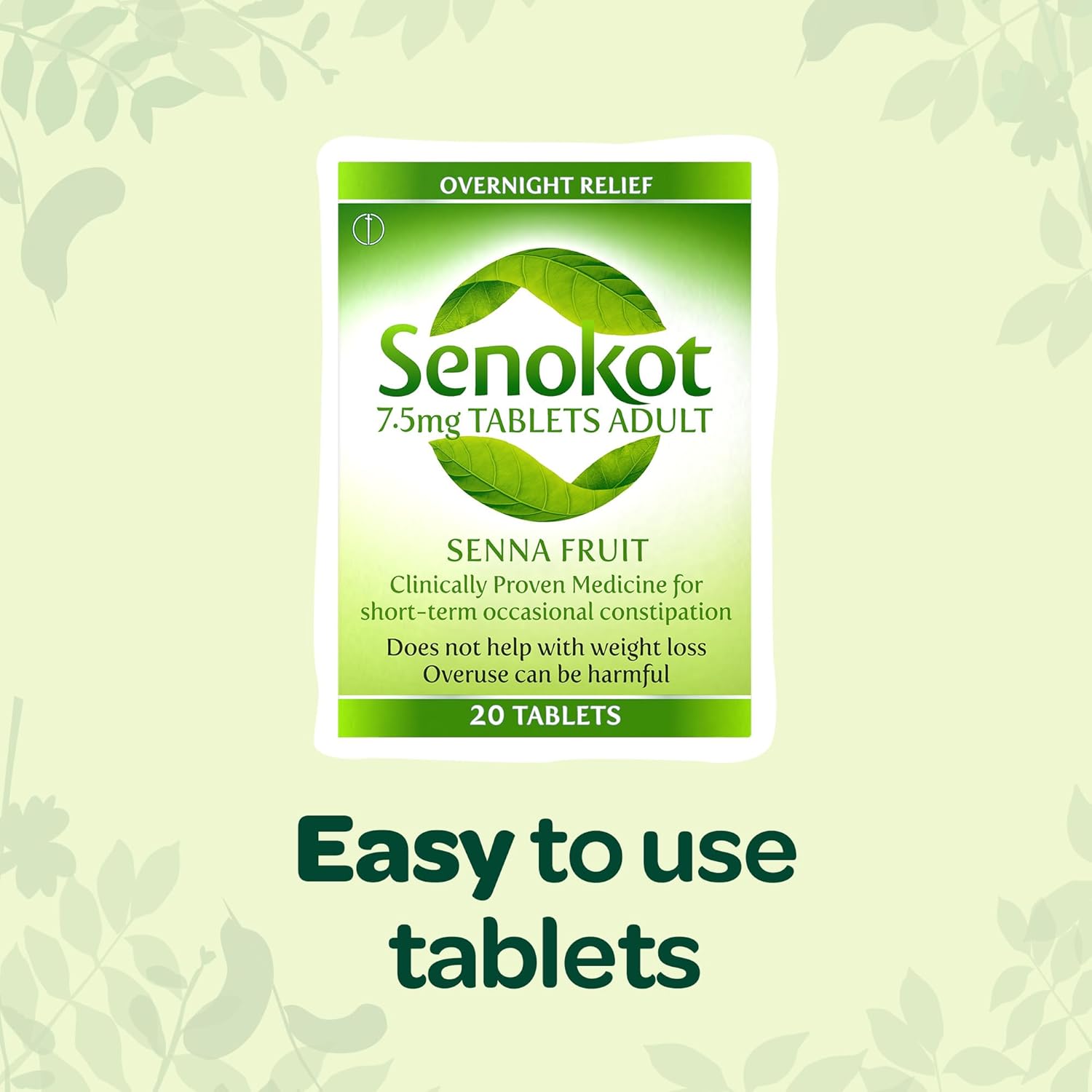 Senokot 7.5 mg Tablets – 20 Tablets