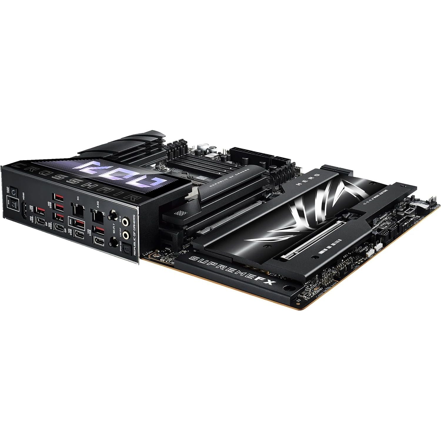 ASUS ROG Crosshair X870E Hero AM5 ATX Motherboard – DDR5, PCIe 5.0, Wi-Fi 7, USB4