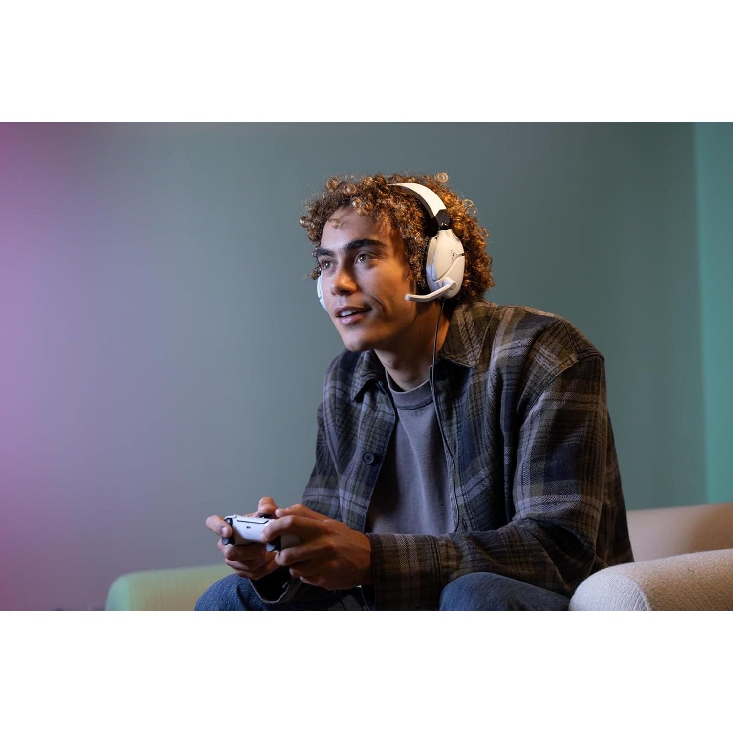 Turtle Beach Recon 70 White Gaming Headset - Multiplatform Compatible for PS5, PS4, Xbox, Switch, PC & Mobile - Amar.co.uk