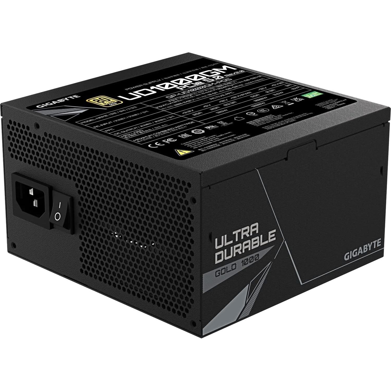 Gigabyte UD1000GM PG5 – 1000W 80 Plus Gold Fully Modular ATX 3.0 Power Supply
