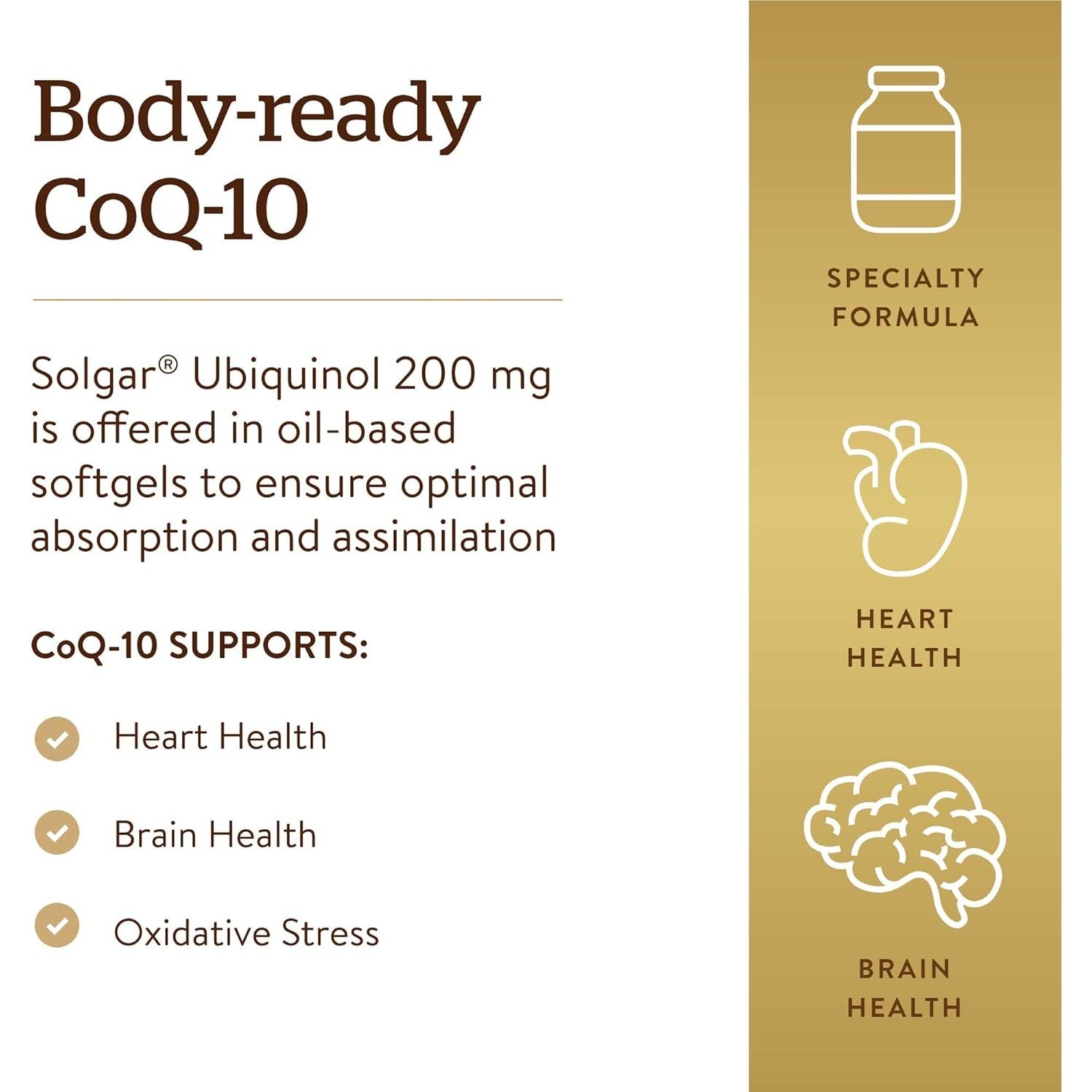 Solgar Ubiquinol 100 mg / 50 Caps