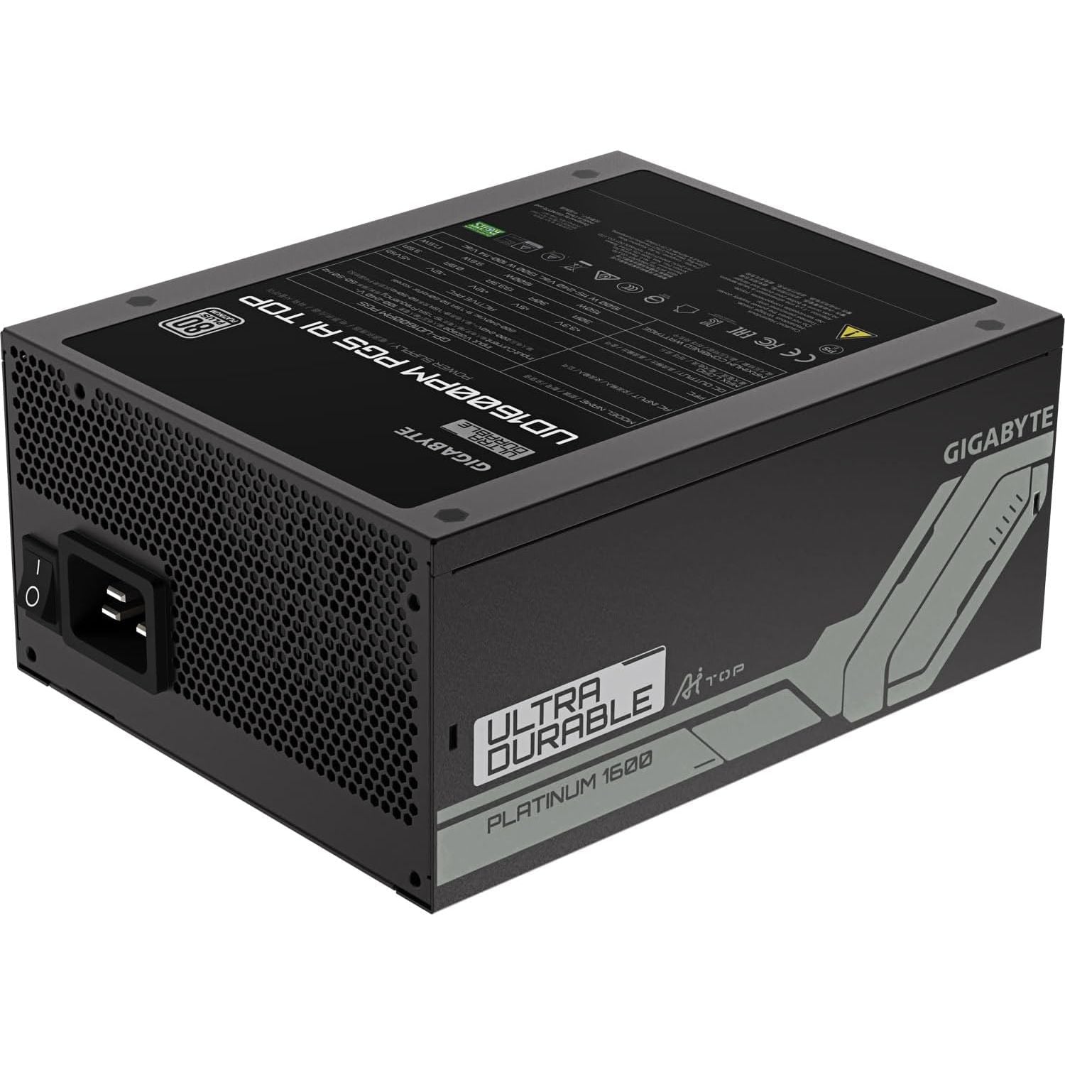 Gigabyte UD1600PM PG5 AI TOP 1600W Power Supply Unit – 80+ Platinum, Fully Modular, ATX 3.1, PCIe 5.0