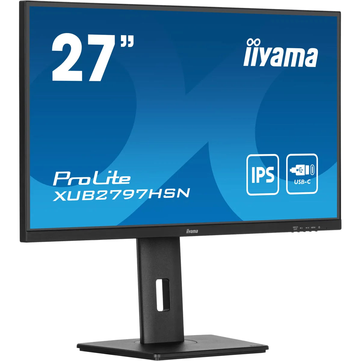 27-Inch iiyama ProLite XUB2797HSN-B1 Full HD Monitor with USB-C, IPS Panel, and Height-Adjustable Stand - Amar