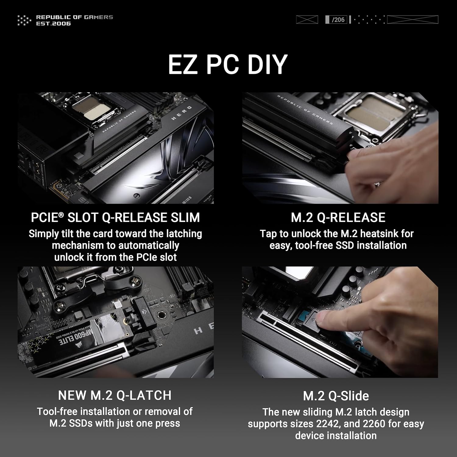 ASUS ROG Crosshair X870E Hero AM5 ATX Motherboard – DDR5, PCIe 5.0, Wi-Fi 7, USB4