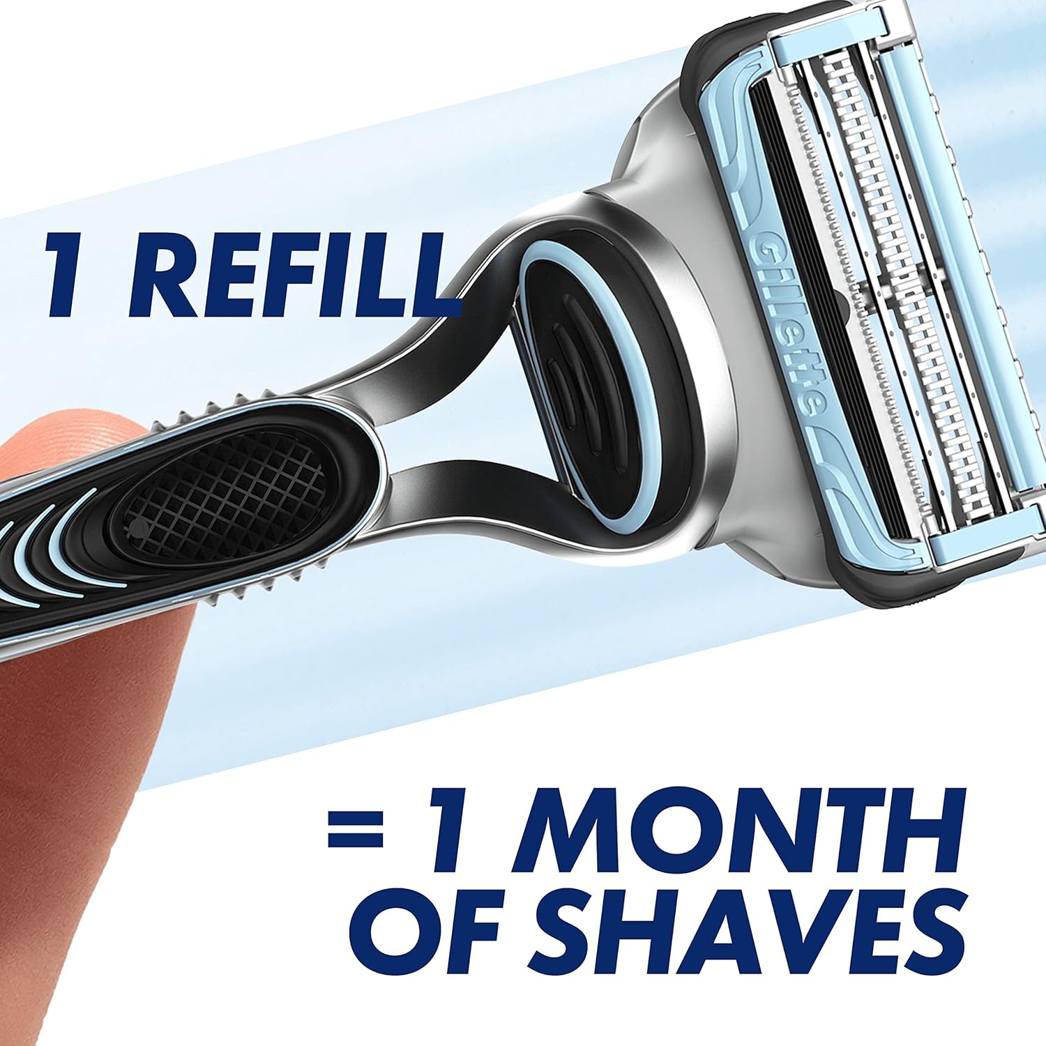 Gillette SkinGuard Sensitive Men’s Razor + 10 Razor Blade Refills - Amar