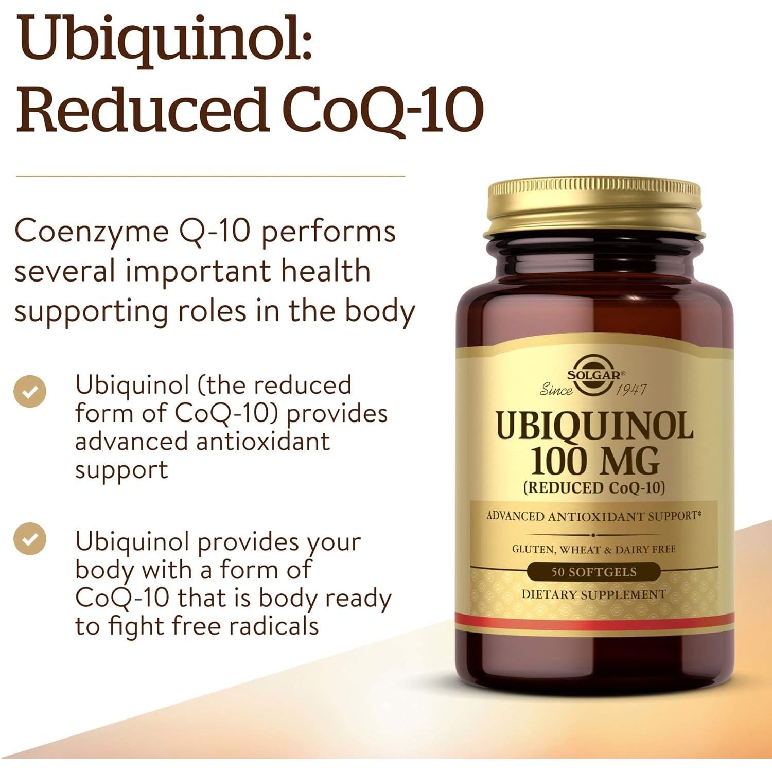 Solgar Ubiquinol 100 mg / 50 Caps