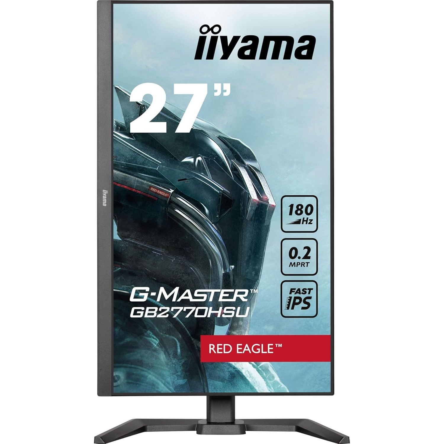 iiyama G-Master GB2770HSU‑B6 – 27″ 1080p 180 Hz Fast‑IPS Gaming Monitor (Red Eagle)