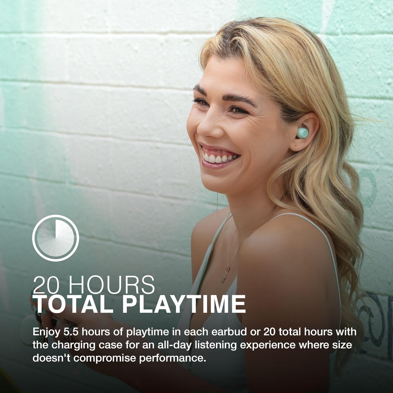 JLab JBuds Mini True Wireless Earbuds - Bluetooth In-Ear Headphones with 20-Hour Playtime - Amar
