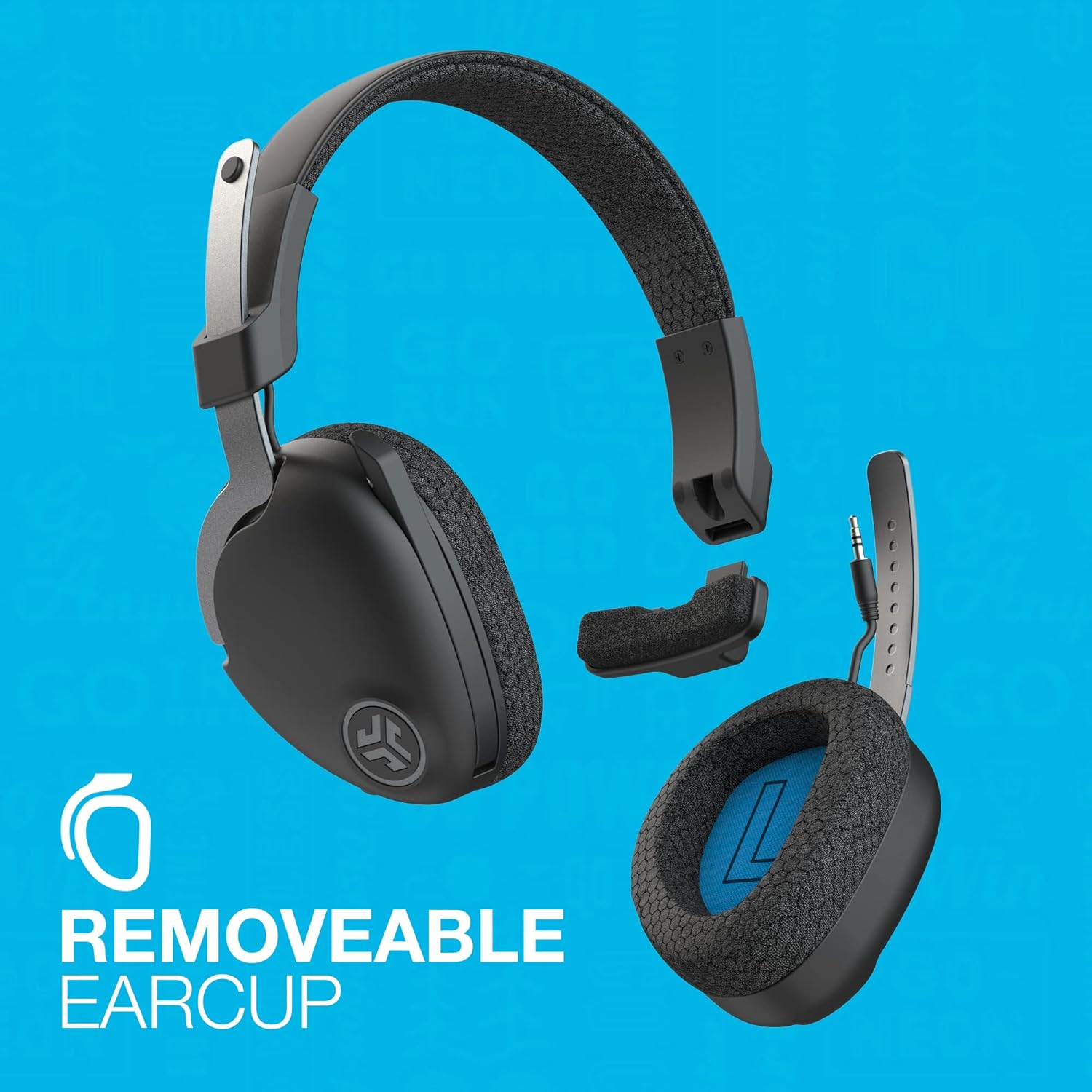 JLab JBuds Work Wireless Headset with Microphone - Over-Ear Bluetooth Headphones - Amar