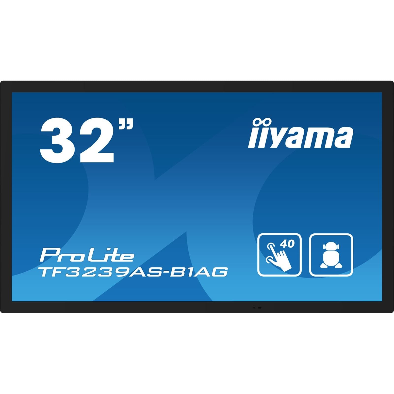 "IIYAMA ProLite TF3239AS-B1AG – 32” PCAP Touchscreen Monitor | Android OS | Multi-Touch Display" - Amar