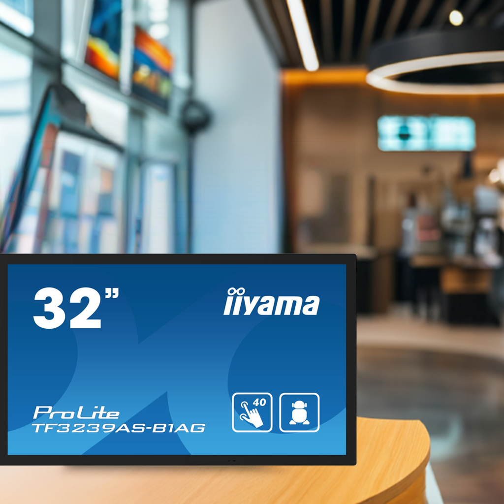 IIYAMA ProLite TF3239AS-B1AG – 32” PCAP Touchscreen Monitor | Android OS | Multi-Touch Display"