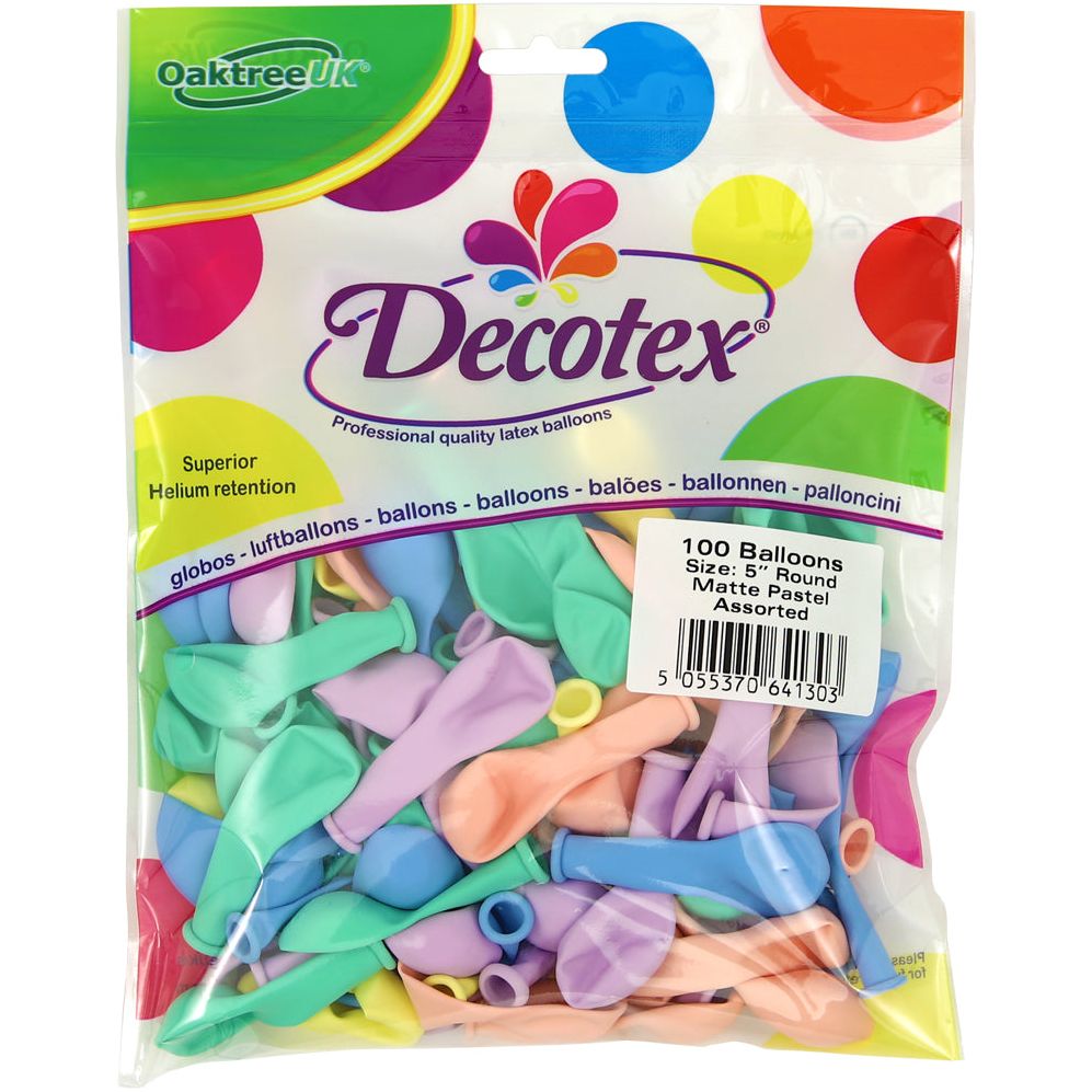 Decotex 11" Latex Party Balloons- Pack of 50 | High-Quality Latex Balloons for Birthdays, Weddings & Events - Amar
