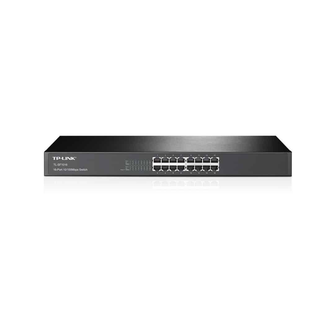 TP - LINK - 16 Port Fast Ethernet Rack Mount Switch - Amar.co.uk