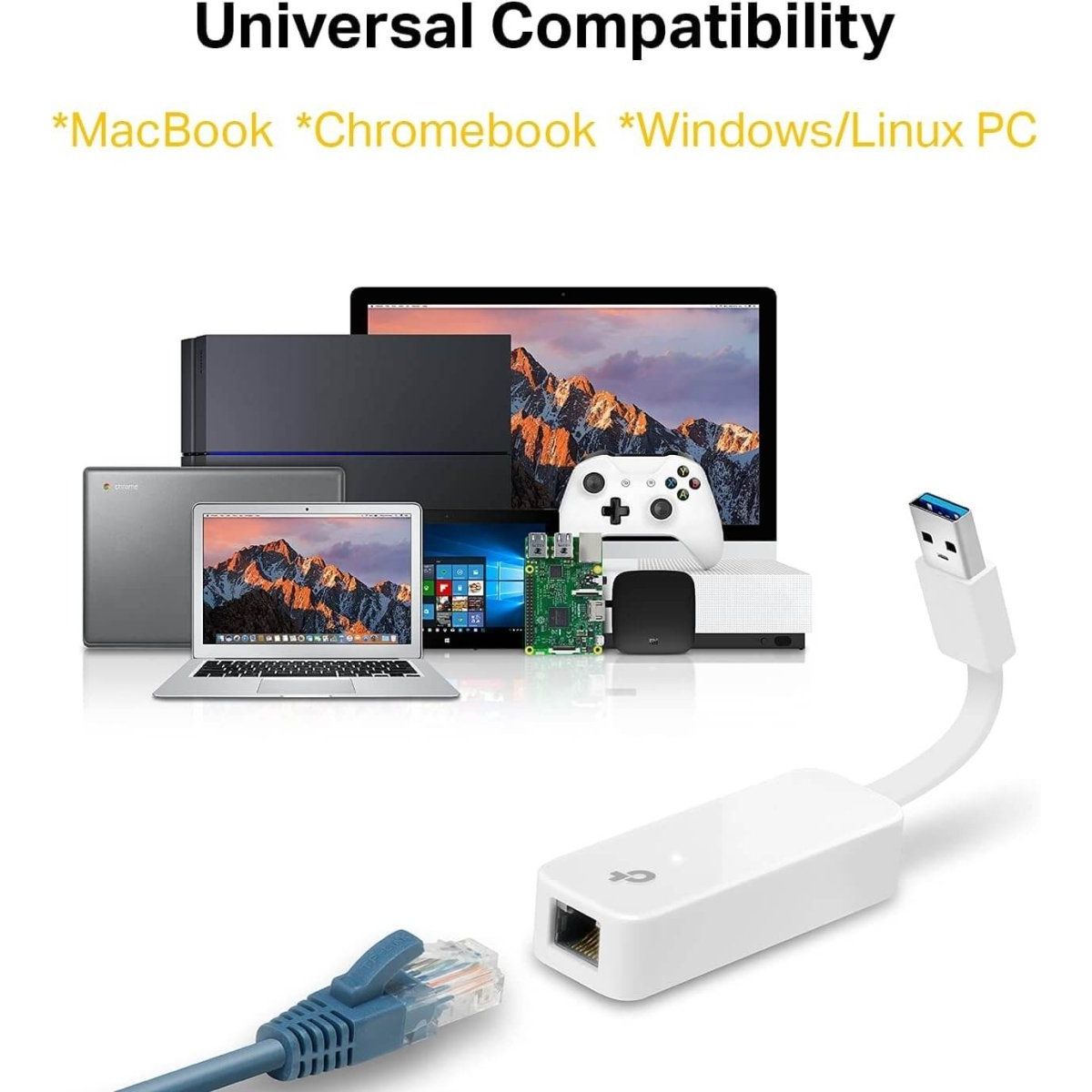 TP - LINK UE300 USB 3.0 to Gigabit Ethernet Universal Adapter - Amar.co.uk