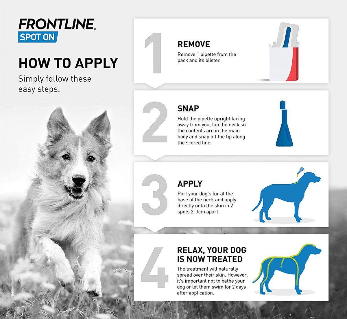 FRONTLINE Spot On Small Dogs 2-10kg Flea & Tick Treatment 1 Pipette