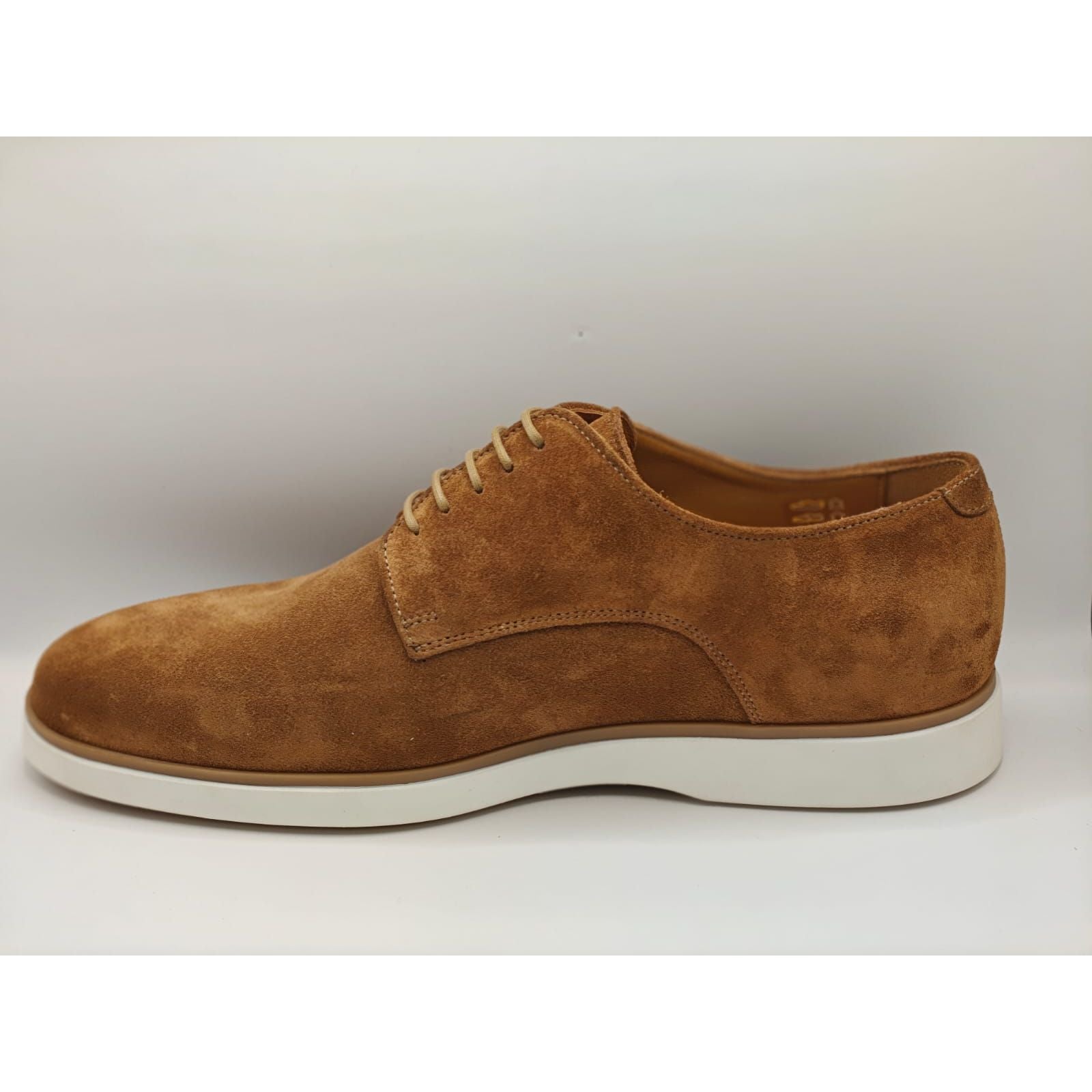 Rusell and Bromley Chesney Derby Shoes in Leather Tan Suede