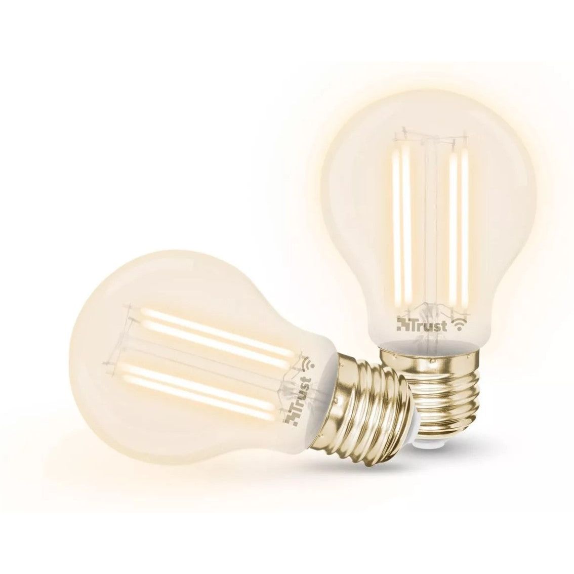 Trust Smart WiFi LED Filament Bulb – E27 Duo-Pack (White Ambience)