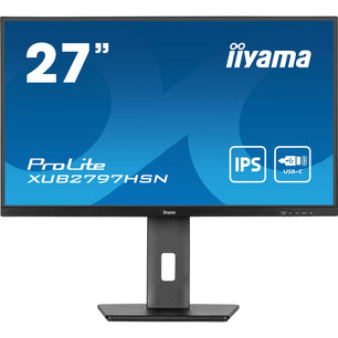 27-Inch iiyama ProLite XUB2797HSN-B1 Full HD Monitor with USB-C, IPS Panel, and Height-Adjustable Stand - Amar