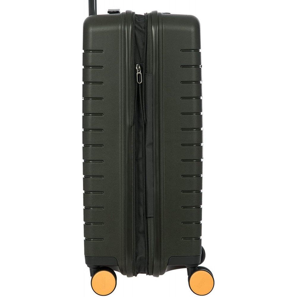 Brics Ulisse 65 cm expandable hardside trolley - Black - Amar.co.uk