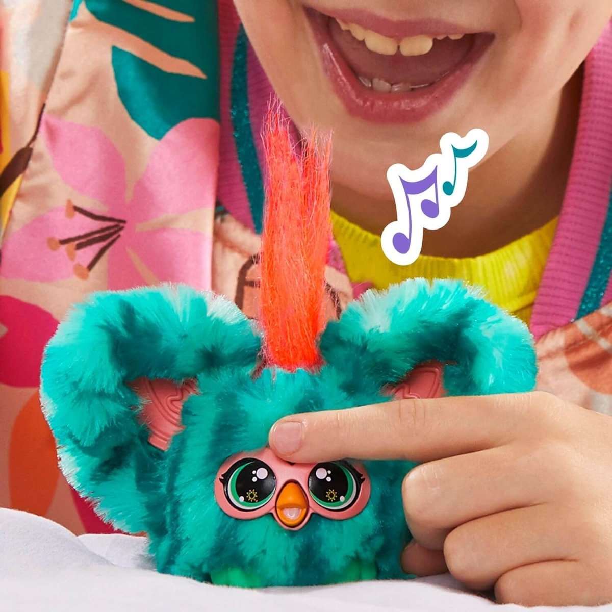 Furby Furblets Mello - Nee Mini Friend | 45+ Sounds, Furbish Phrases | Summer Fun in Watermelon Colors - Amar.co.uk