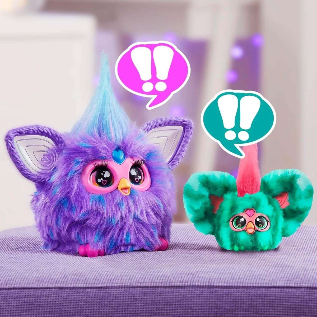 Furby Furblets Mello - Nee Mini Friend | 45+ Sounds, Furbish Phrases | Summer Fun in Watermelon Colors - Amar.co.uk