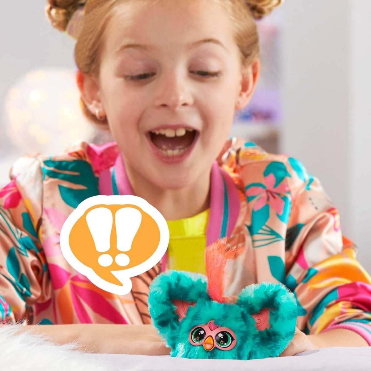 Furby Furblets Mello - Nee Mini Friend | 45+ Sounds, Furbish Phrases | Summer Fun in Watermelon Colors - Amar.co.uk