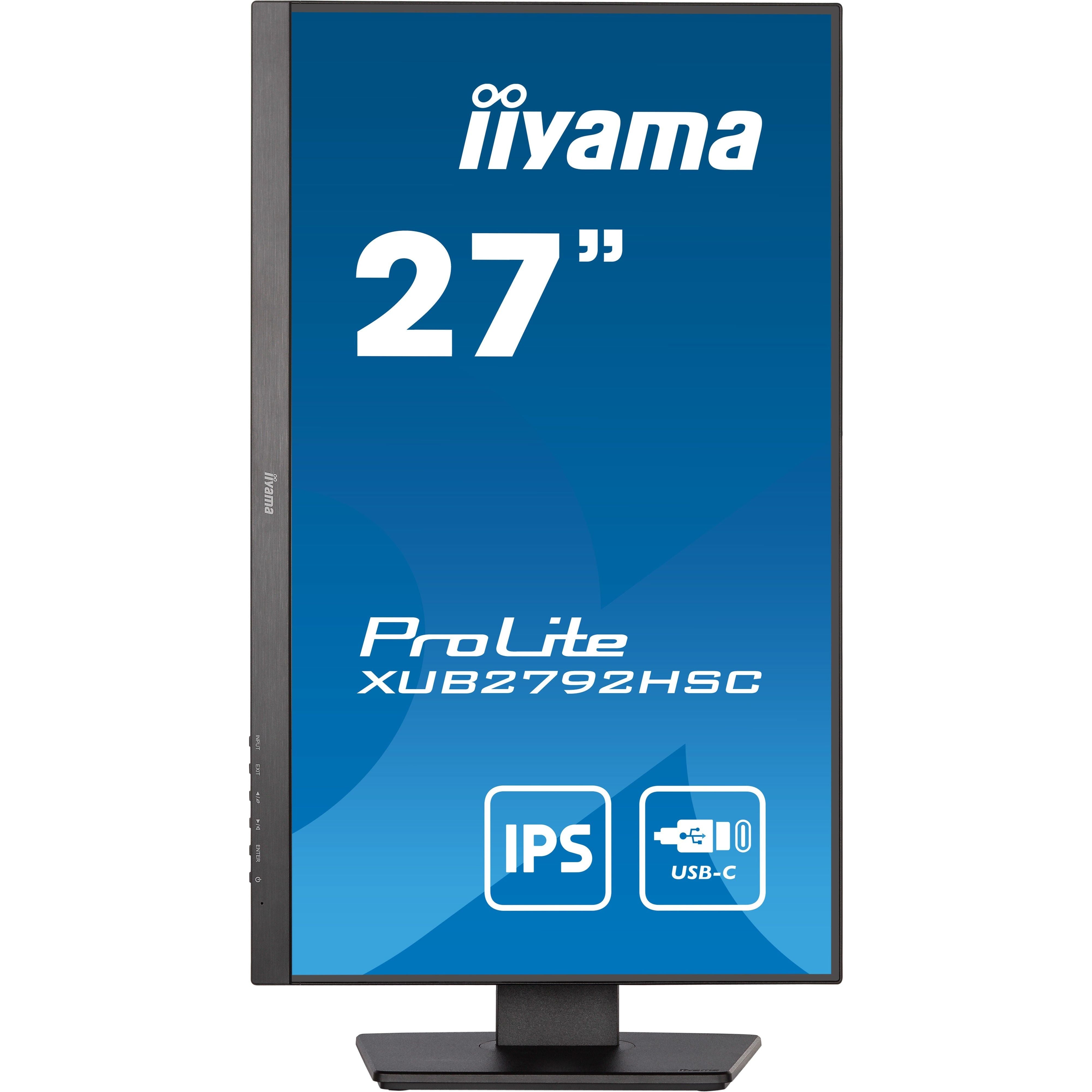 27-Inch Full HD LED  iiyama ProLite Monitor with USB-C - XUB2792HSC-B5 - Amar