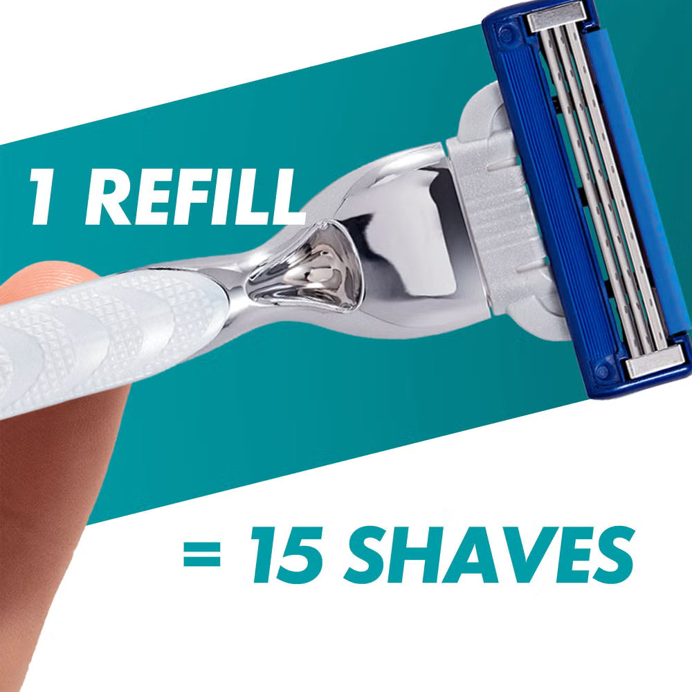 Gillette Mach3 Turbo 3D Razor Blades – 8 Pack Refills