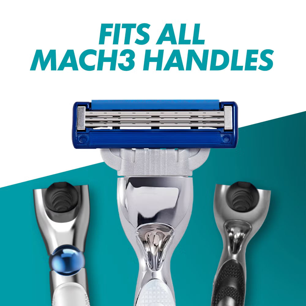 Gillette Mach3 Turbo 3D Razor Blades – 8 Pack Refills