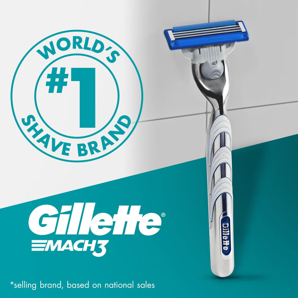 Gillette Mach3 Turbo 3D Razor Blades – 8 Pack Refills