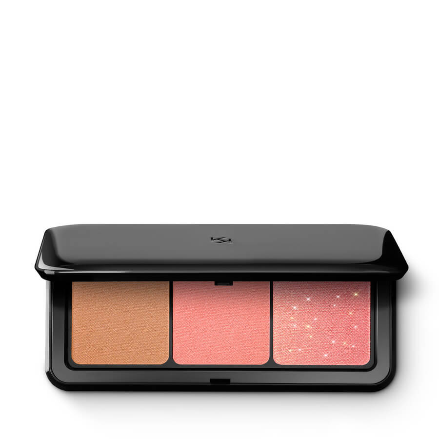 KIKO Milano - Multi Finish Trio Blush & Bronzer Palette 01 Coral - Amar.co.uk