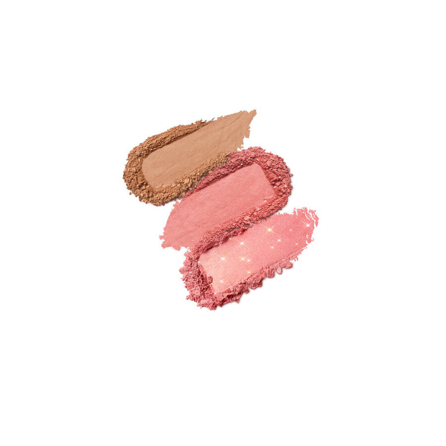 KIKO Milano - Multi Finish Trio Blush & Bronzer Palette 01 Coral - Amar.co.uk