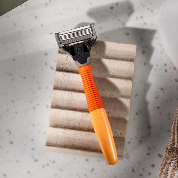 Harry’s Truman Razor – Bright Orange | Precision Men’s Shaver with 1 Blade Cartridge