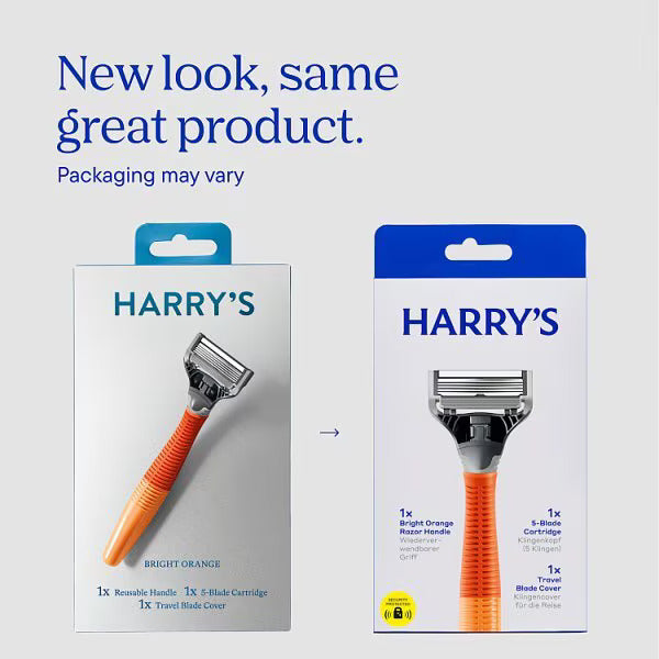 Harry’s Truman Razor – Bright Orange | Precision Men’s Shaver with 1 Blade Cartridge
