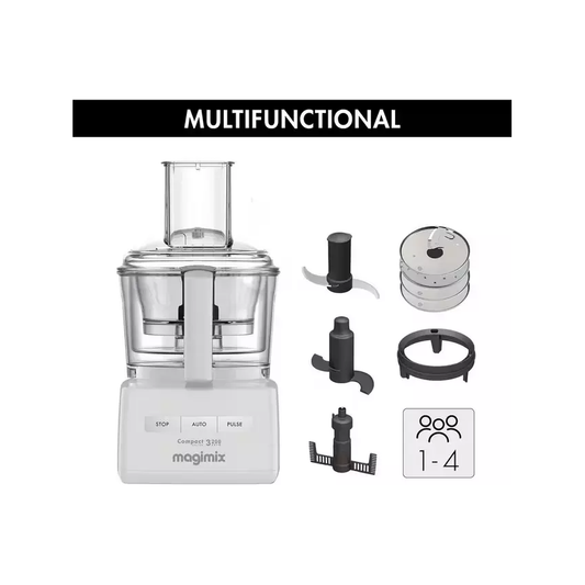 Magimix Compact CS 3200 Auto Food Processor – 2.6LWhite - Amar