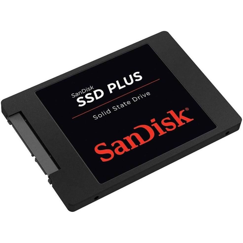 SanDisk SSD PLUS 240 GB Sata III 2.5 Inch Internal SSD, Up to 530 MB/s, Black - Amar.co.uk