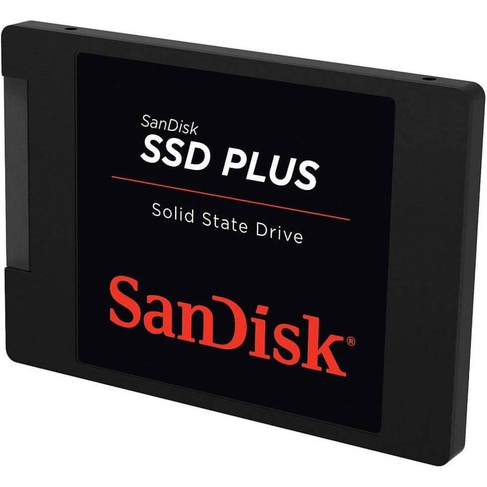 SanDisk SSD PLUS 240 GB Sata III 2.5 Inch Internal SSD, Up to 530 MB/s, Black - Amar.co.uk