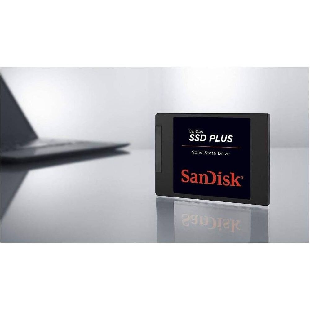 SanDisk SSD PLUS 240 GB Sata III 2.5 Inch Internal SSD, Up to 530 MB/s, Black - Amar.co.uk